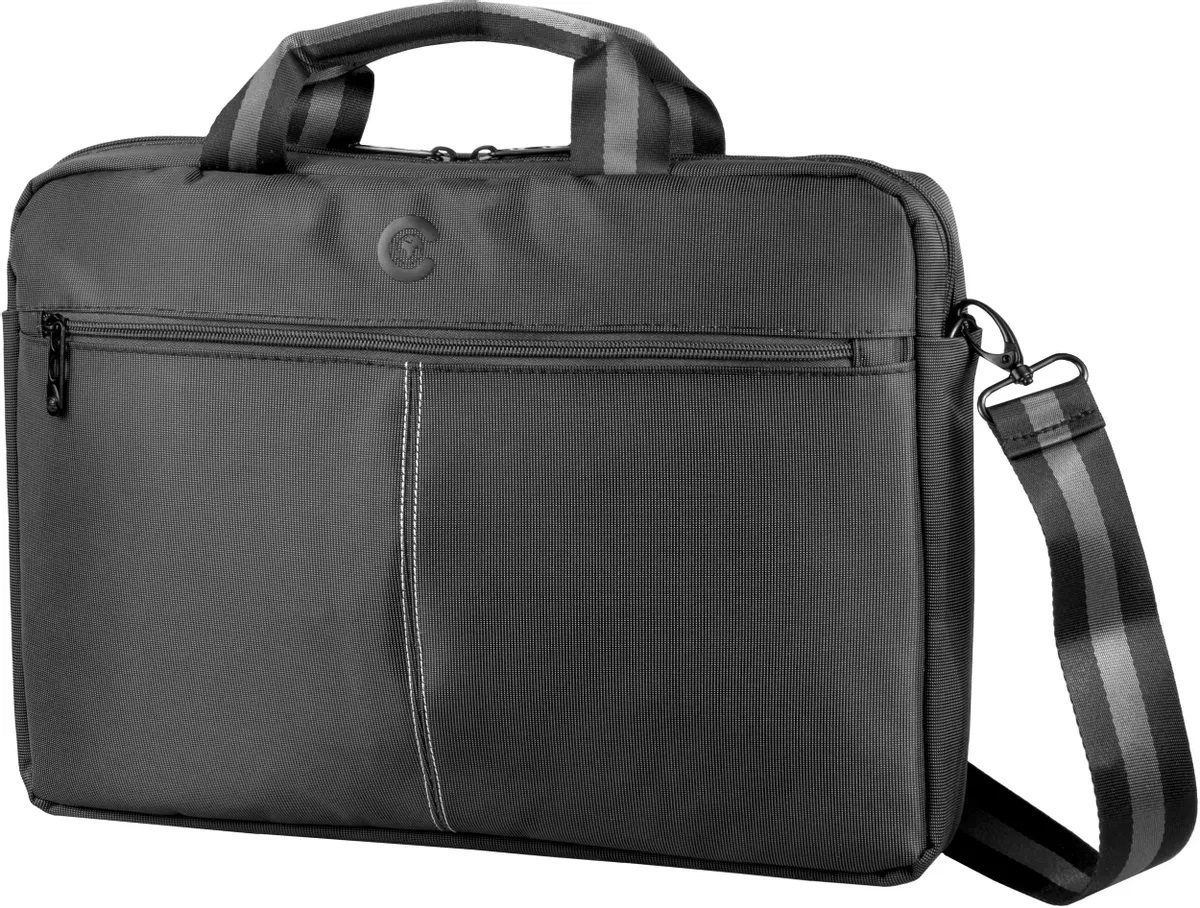 Сумка для ноутбука 15,6" Continent (CC-204 BK***); нейлон, полиэстер; чёрный