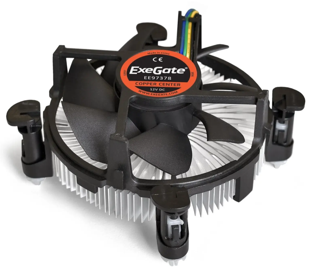 Система охлаждения для процессоров Intel LGA 775/1150/1151/1155/1156/1200 ExeGate EЕ97378-PWM; 4-pin; активная; 24 дБ; 2600 об/мин; 92 мм; CFM-48